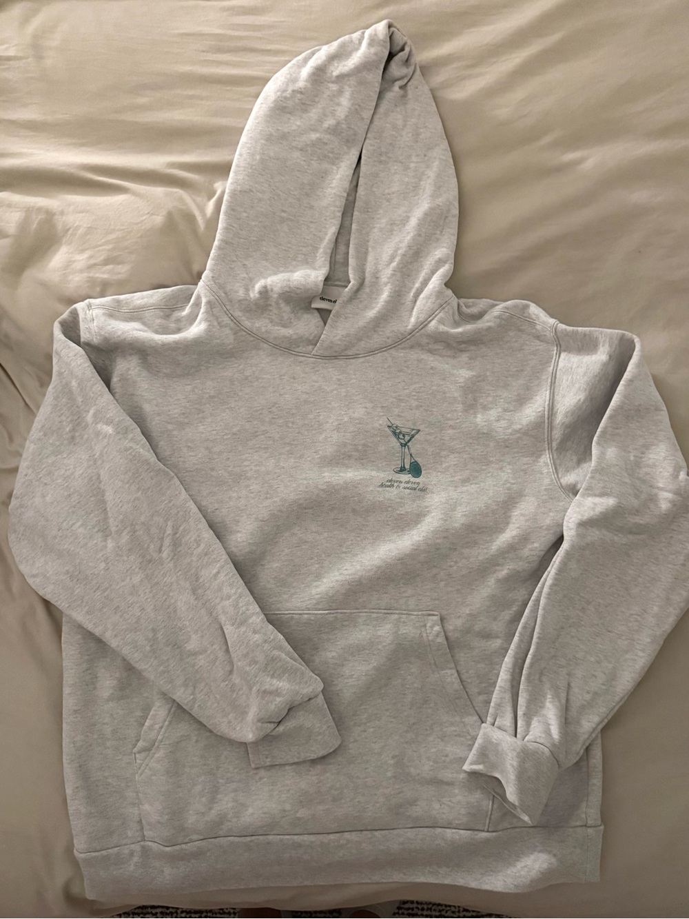 Eleven Eleven Health & Social Sweatshirt in Ash Gray
